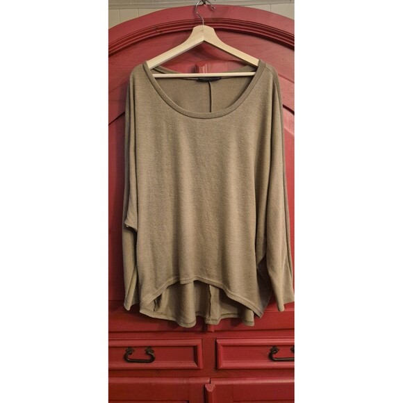 Zanzea Collection XXXL Oversized  Tan Lightweight Sweater High Low Tunic EUC - Picture 2 of 5